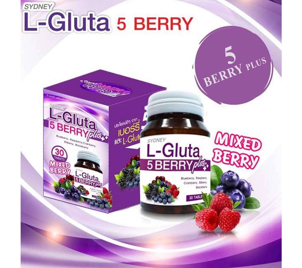 L- Gluta 5 Berry Plus Whitening Skin & Body Vitamin Thailand