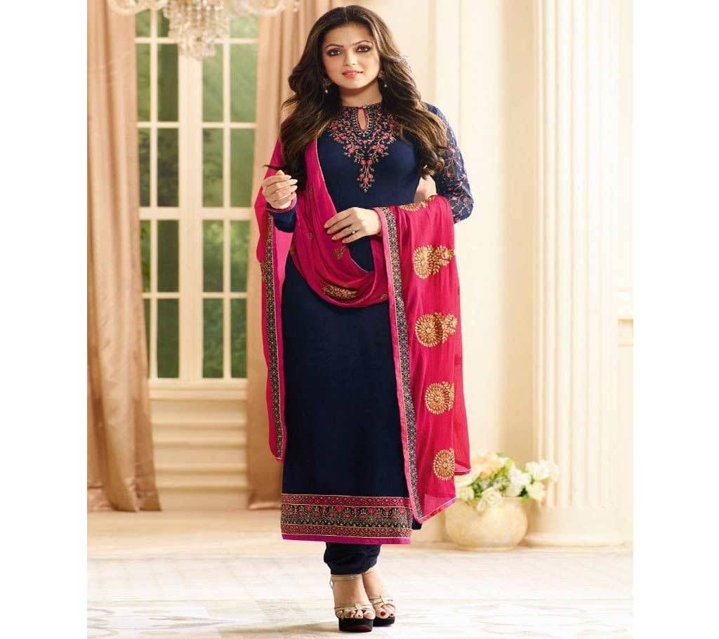 Semi Stitched Embroidery Gorgeous Three Piece - Copy 