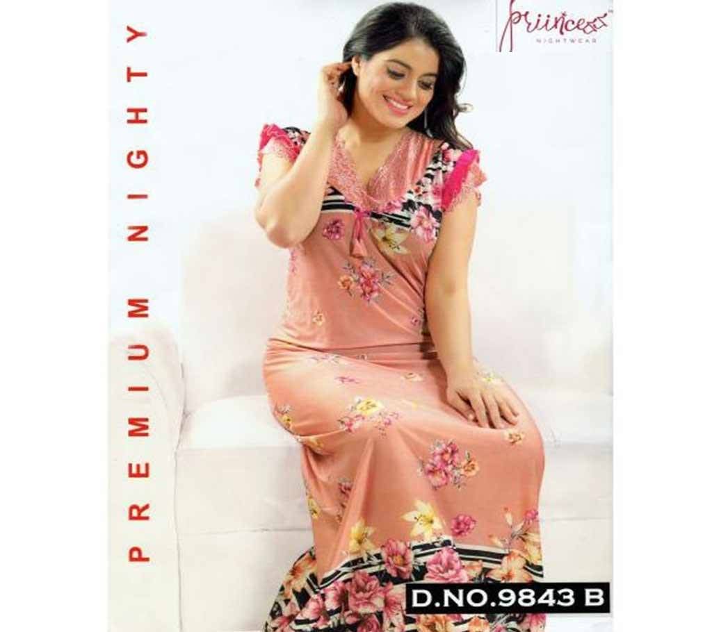 Fashionable One Part Night Dress-9843 B