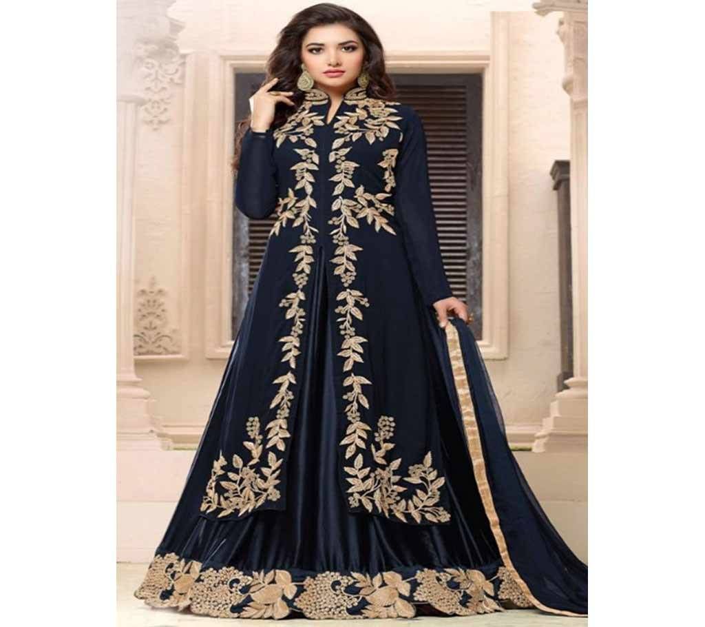 Indian Unstitched Georgette 3pcs - Copy