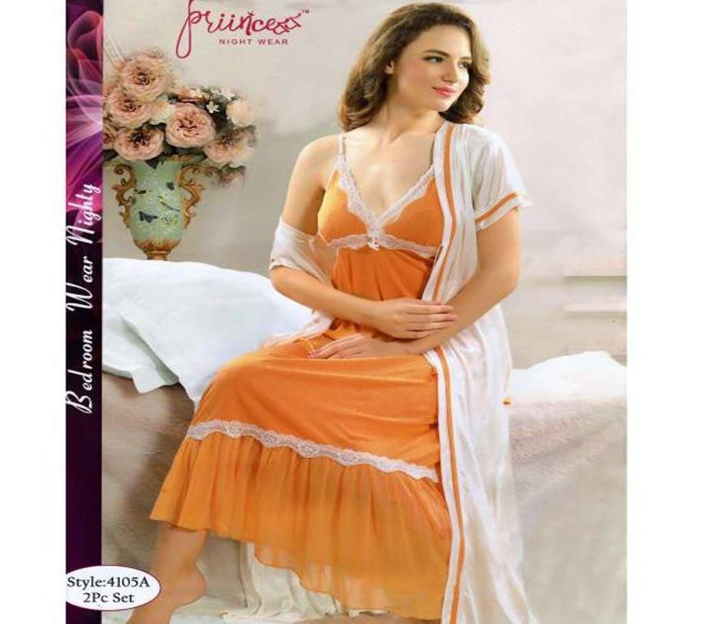 Fashionable Two Part Nighty-4105 A