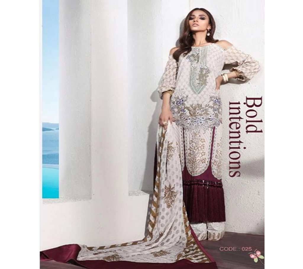 Unstitched Deepsy Muzlin Premium - 025 - ASI