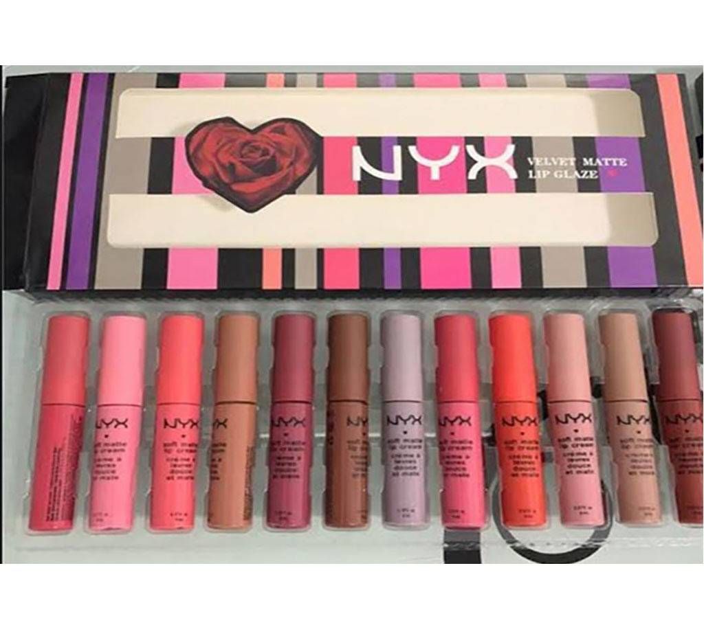 NYX Velvet Matte Lip Glaze 12 Color(USA)