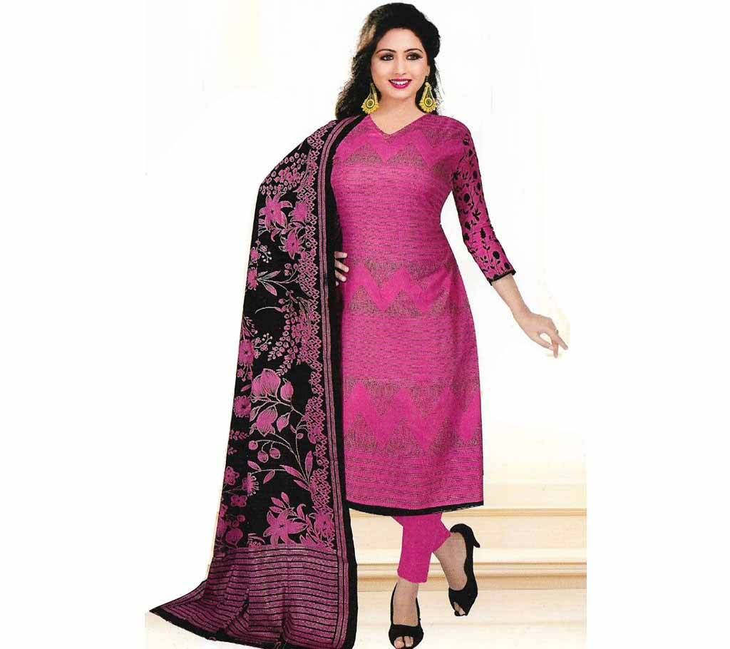 Unstitched Printed Cotton Three Piece1