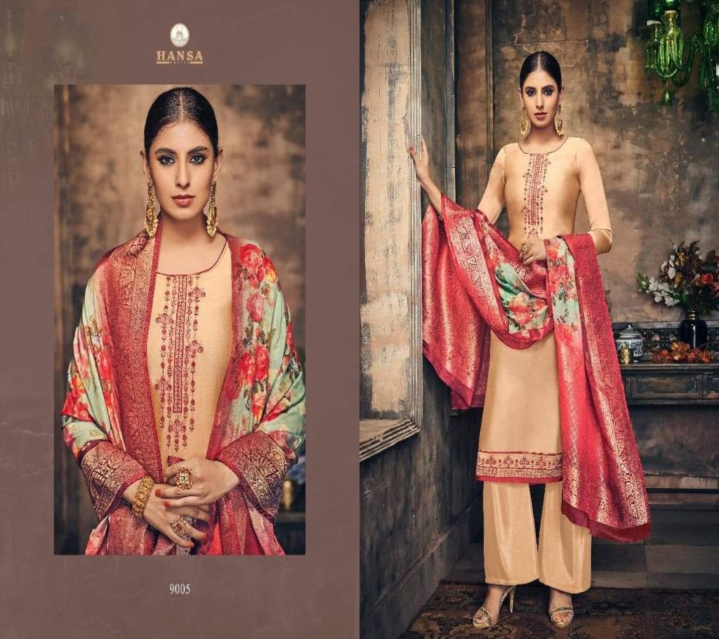 Unstiched Hansa Print  Original Indian Catalogue
