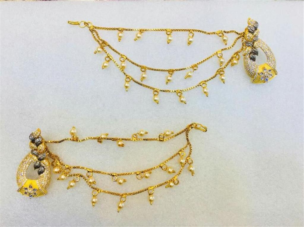Gold Plated Kan Tana Earrings 