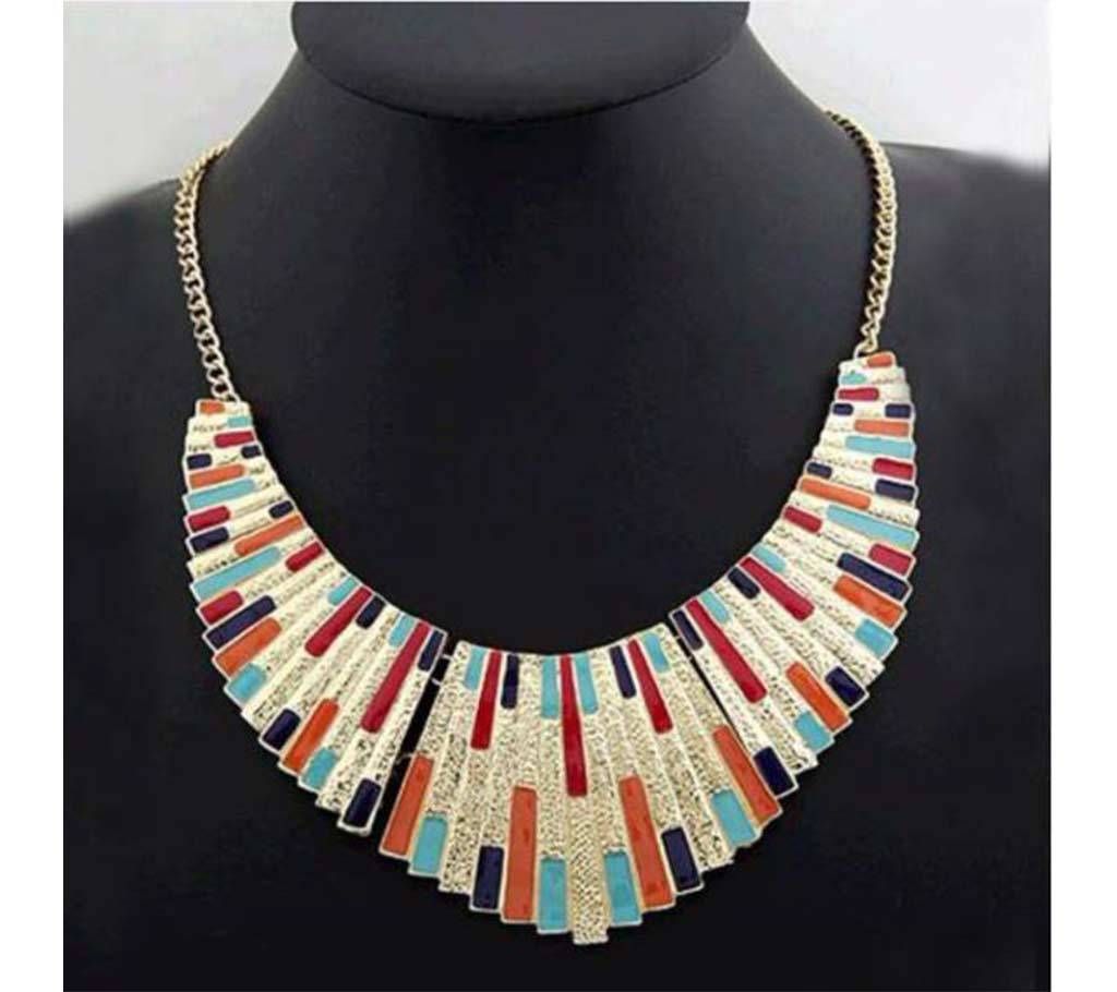 Gold Fan shaped Necklaces