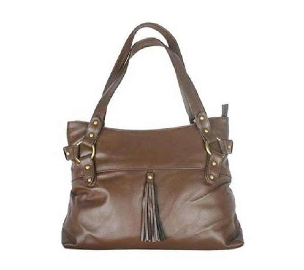 Leather Hand Bag For Women - Dark Chocolate