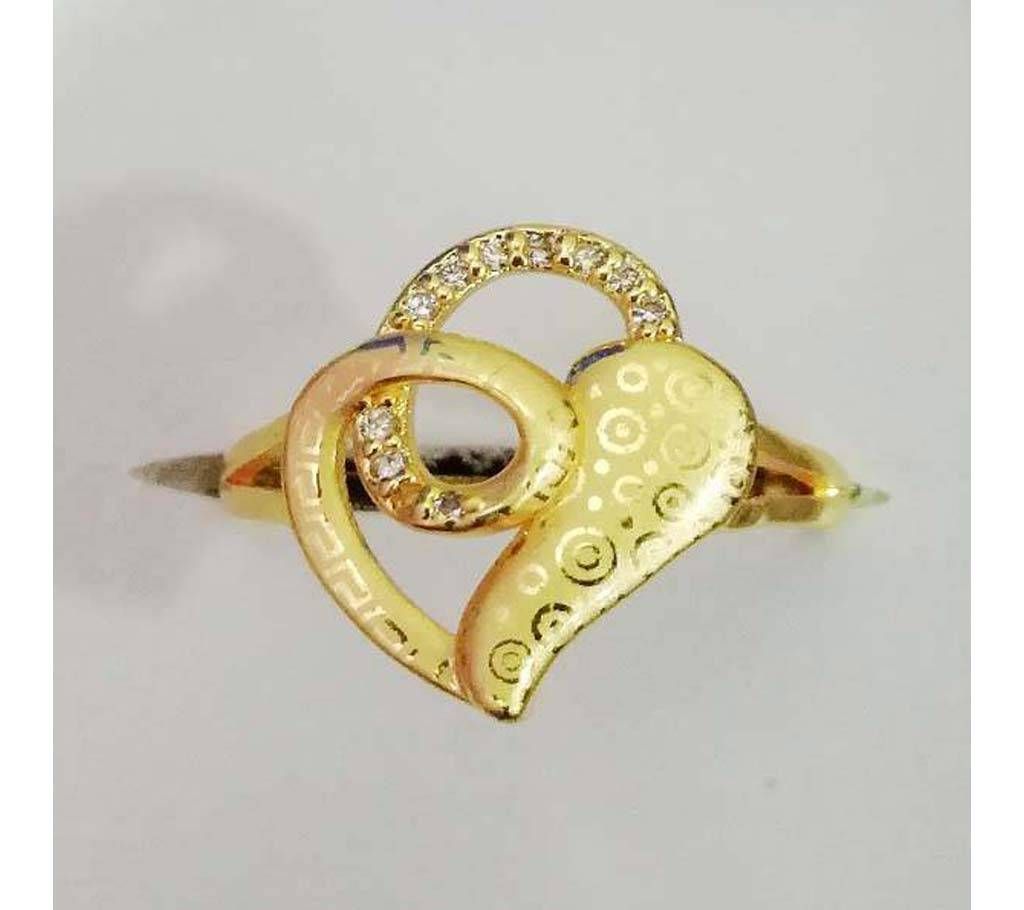 Diamond Cutting Love Shaped Finger Ring