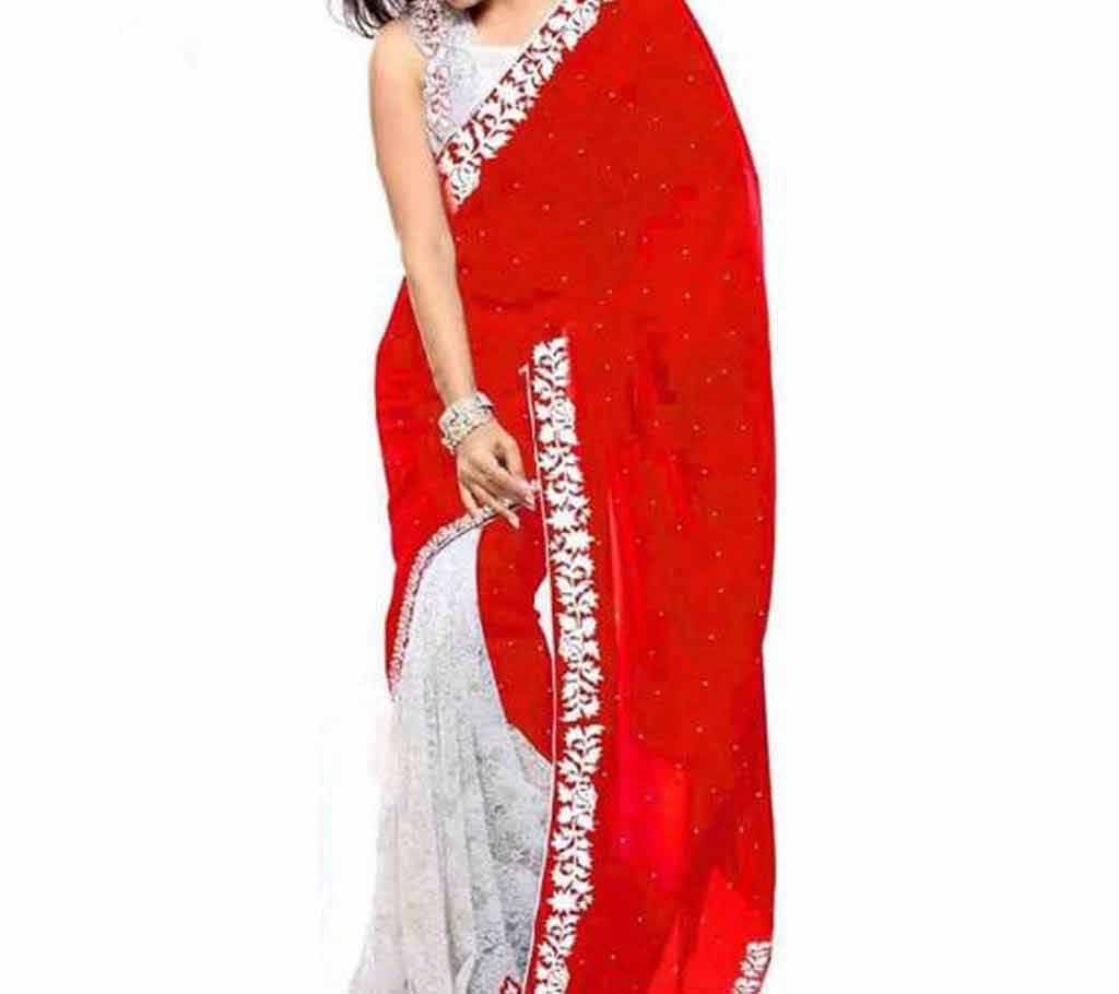 Soft Wetless Georgette Saree