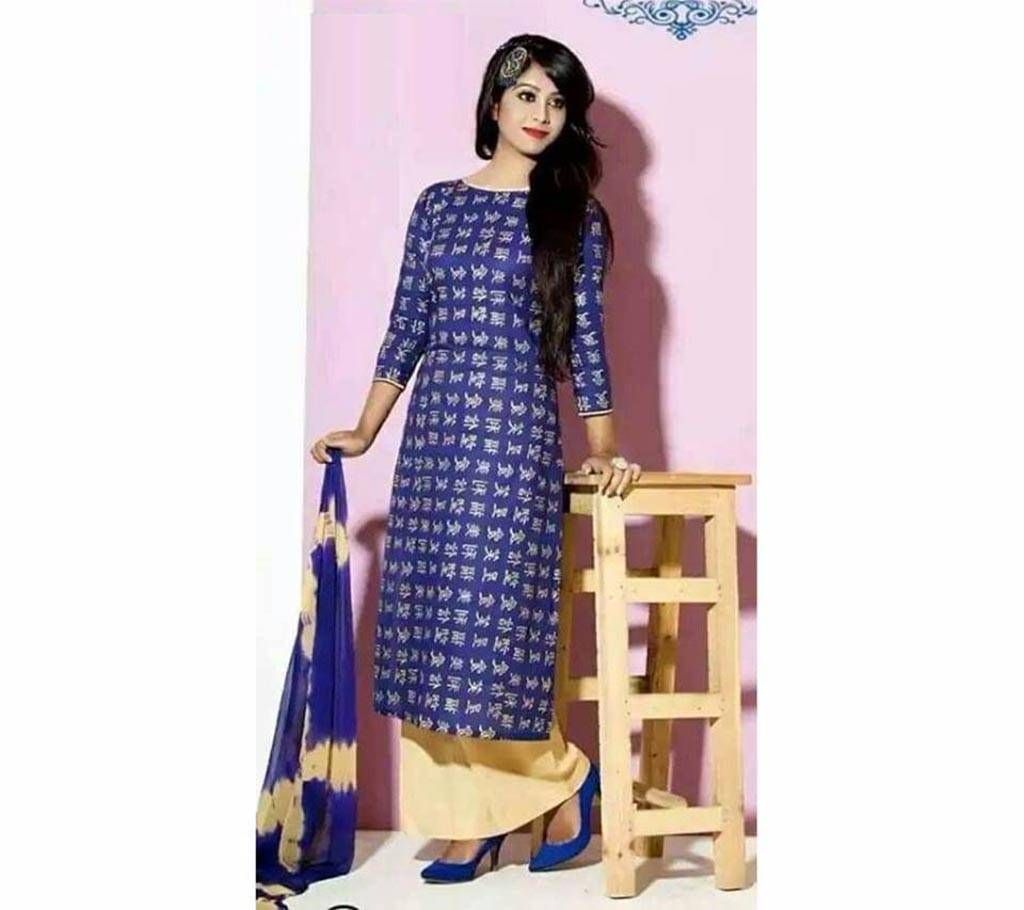 Unstitched hand block printed three piece (Copy)