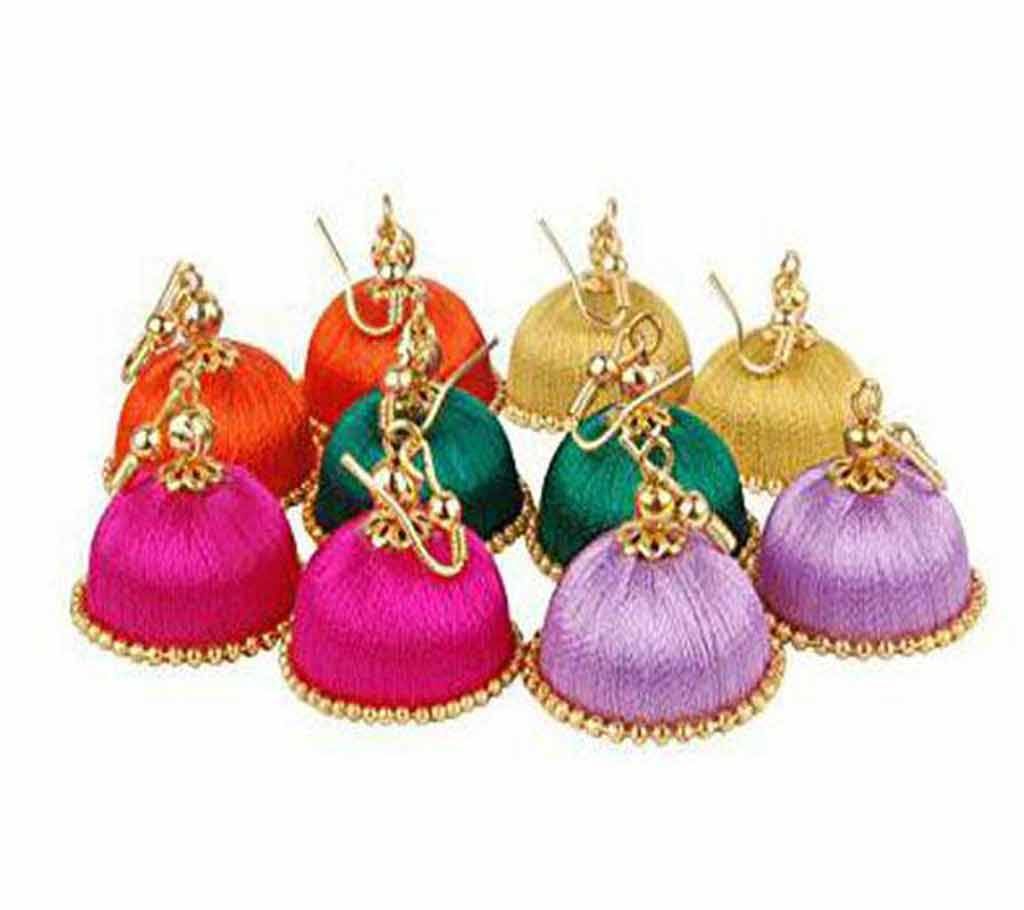 Silk ear rings