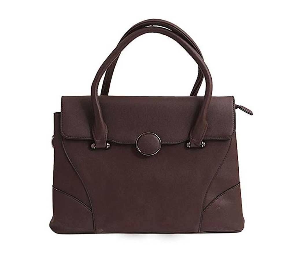 Dark Chocolate PU Leather Shoulder Bag For Women