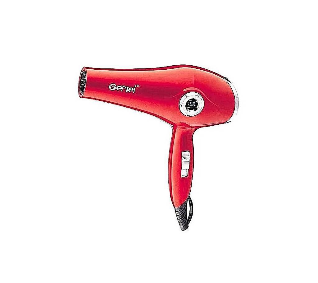 Gemei GM-1712 - Professional Hair Dryer - Red