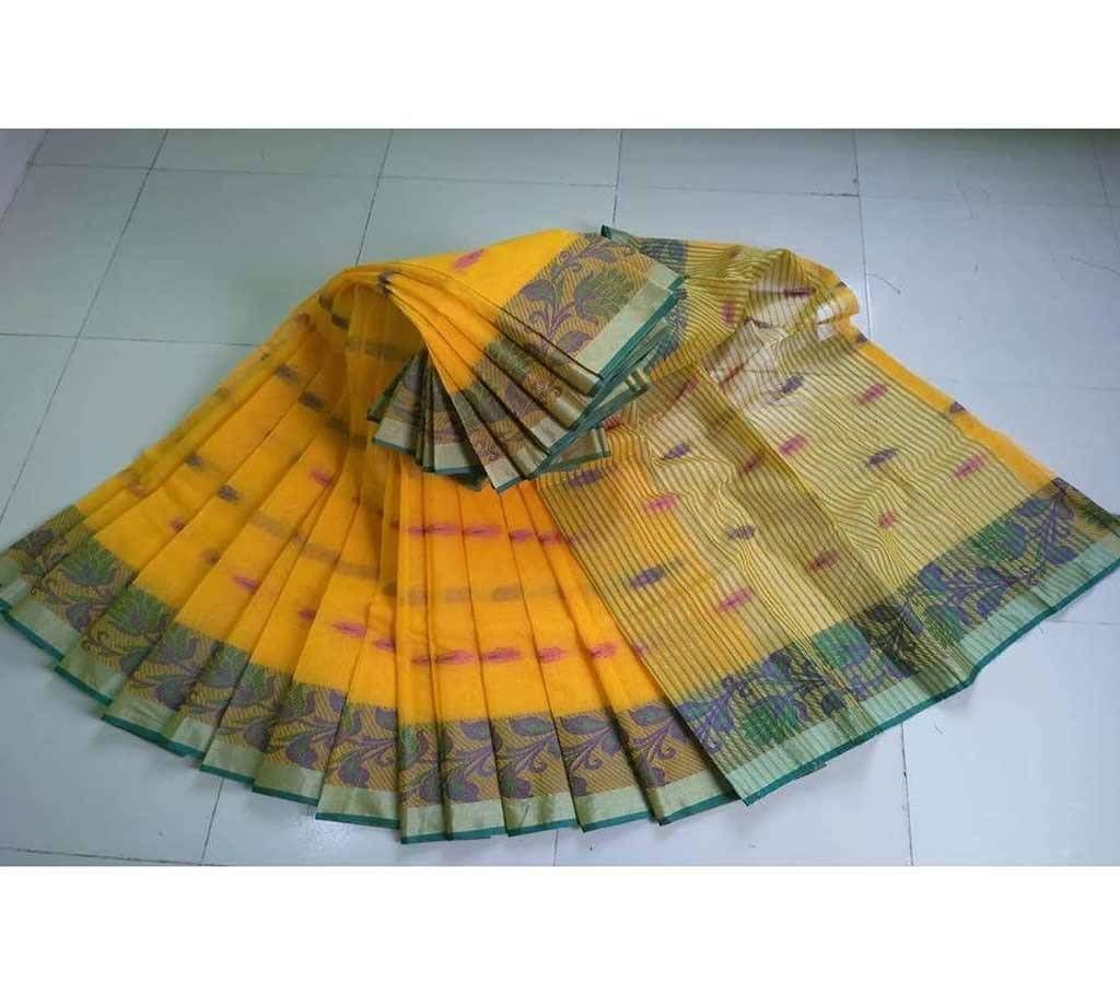 Half Cotton Half Silk Saree