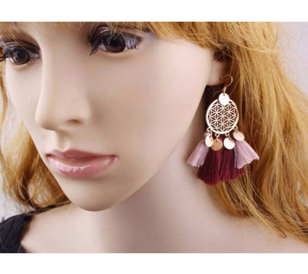 Round Dangle Earrings