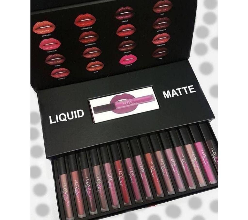 Huda Beauty Liquid Lip Matte Lipstick Lip Gloss Boxed DUBAI 