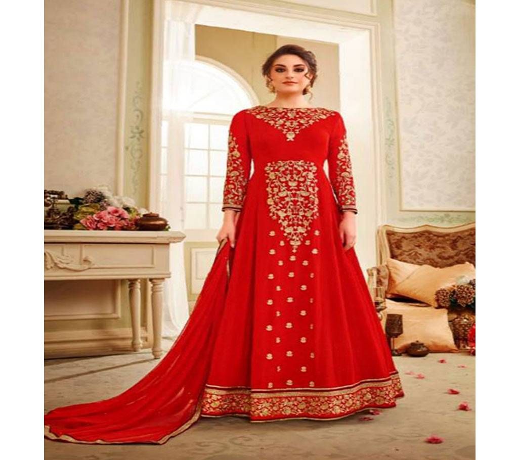 Kesari Trendz un-stitched georgete embroidery anarkali suit