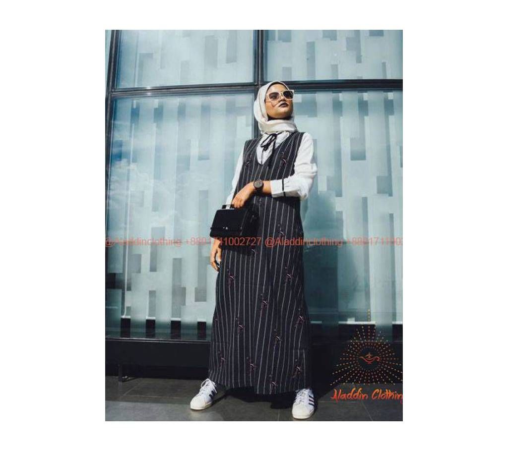 Twill + gorjet fabric Abaya Muslim women wear