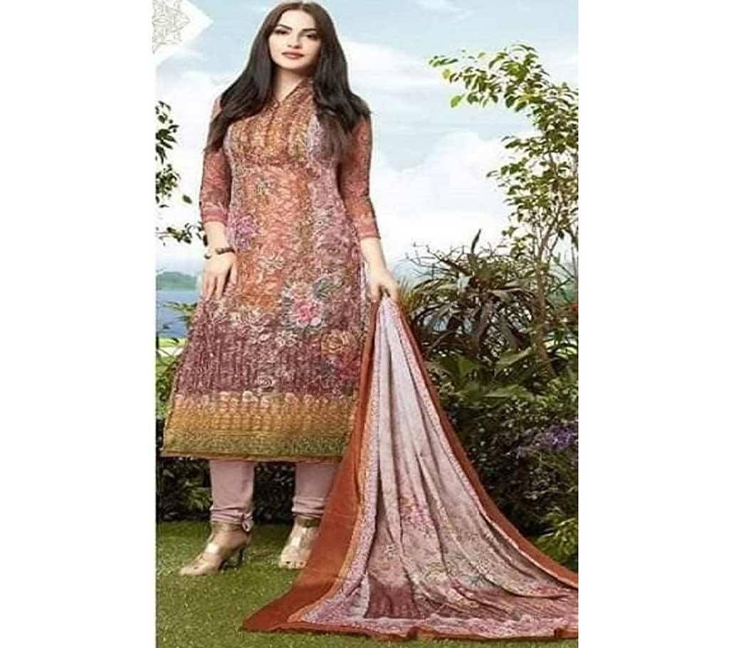 Unstitched Cotton Two piece Copy
