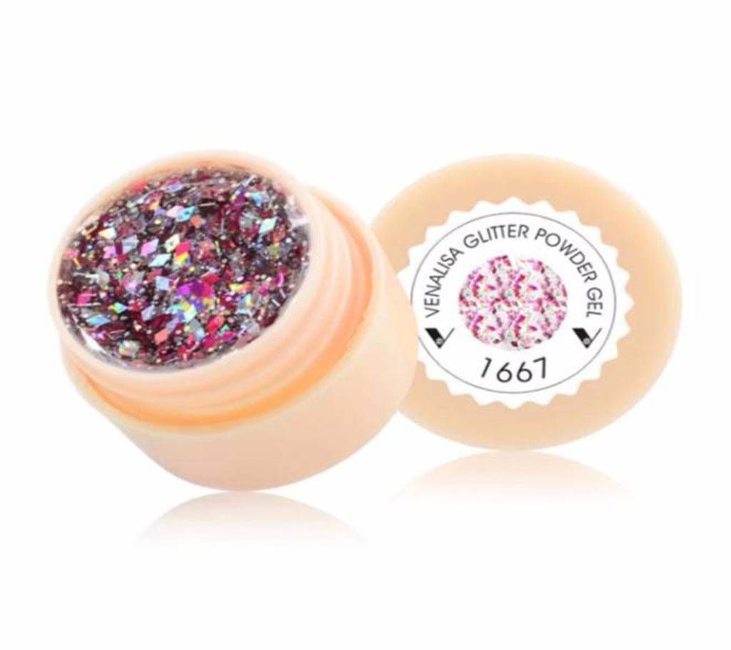 2pcs Venalisa Gel Paint uv Nail Gel Soak Off Nail Art led nail lacquer  glitter