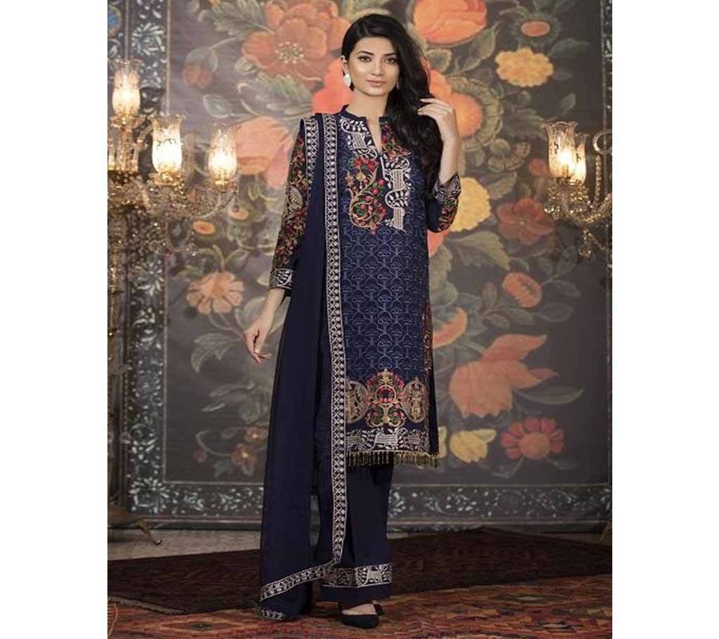 Johra Pinks Eid Festive Vol 2 - JH 215/B - Navy Blue - LKC