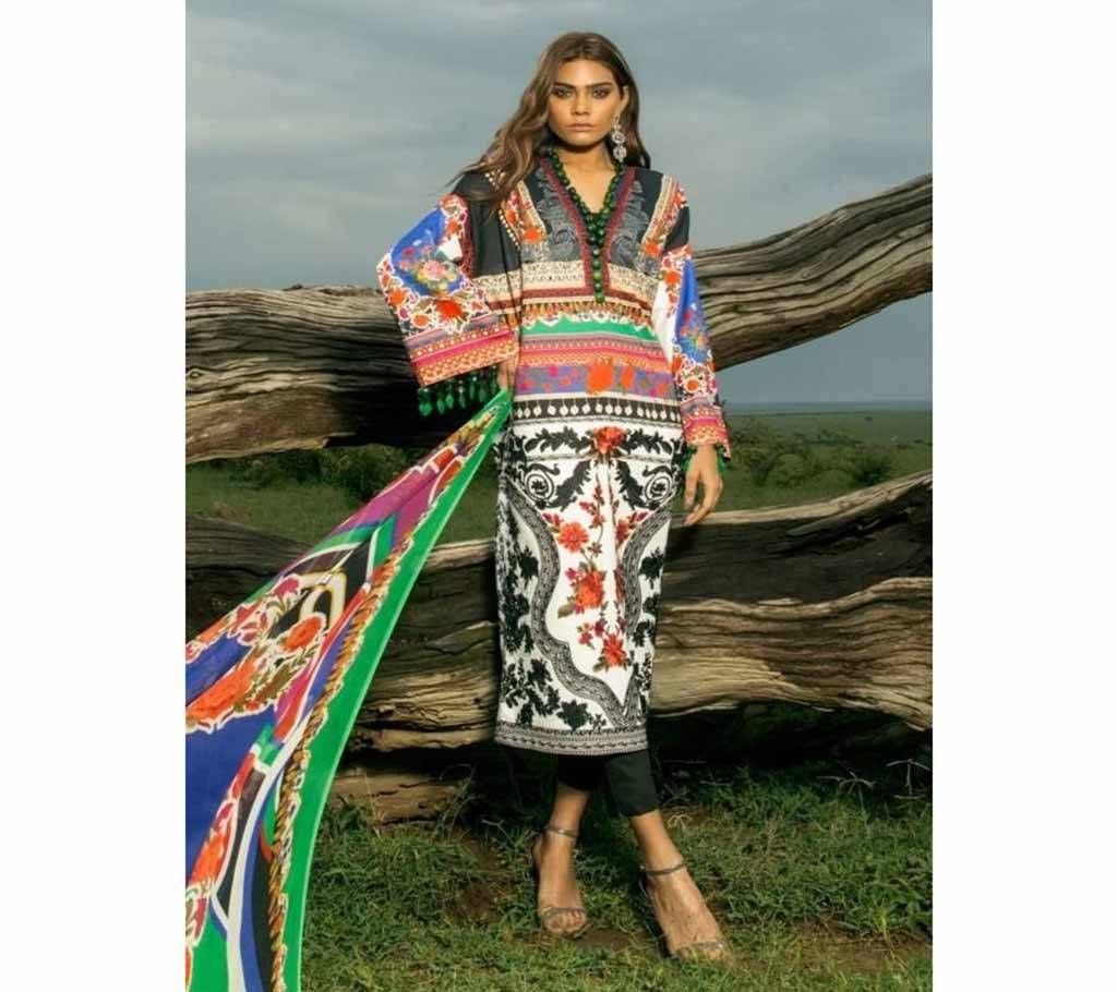 Sana Safinaz colorful Unstitched stylish Lawn Three Piece