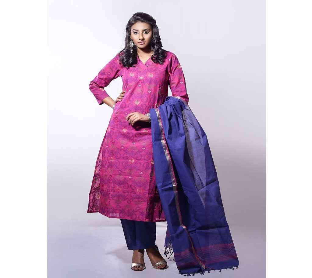 Unstitched Tangail Cotton 3pcs