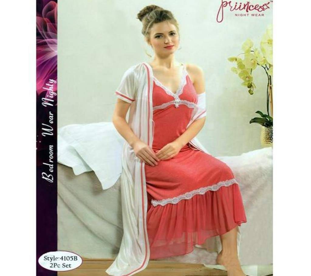 Fashionable Two Part Nighty-4105 B