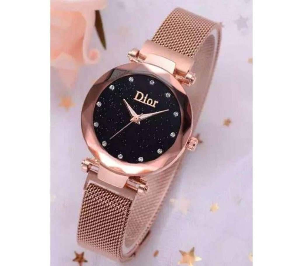 Dior Ladies Analog Watch - Golden 02 - SKA