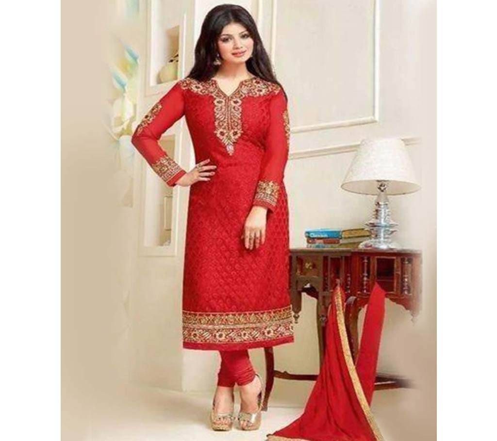 Unstitched Cotton Deshi Block 3Pcs - 004 - MHG