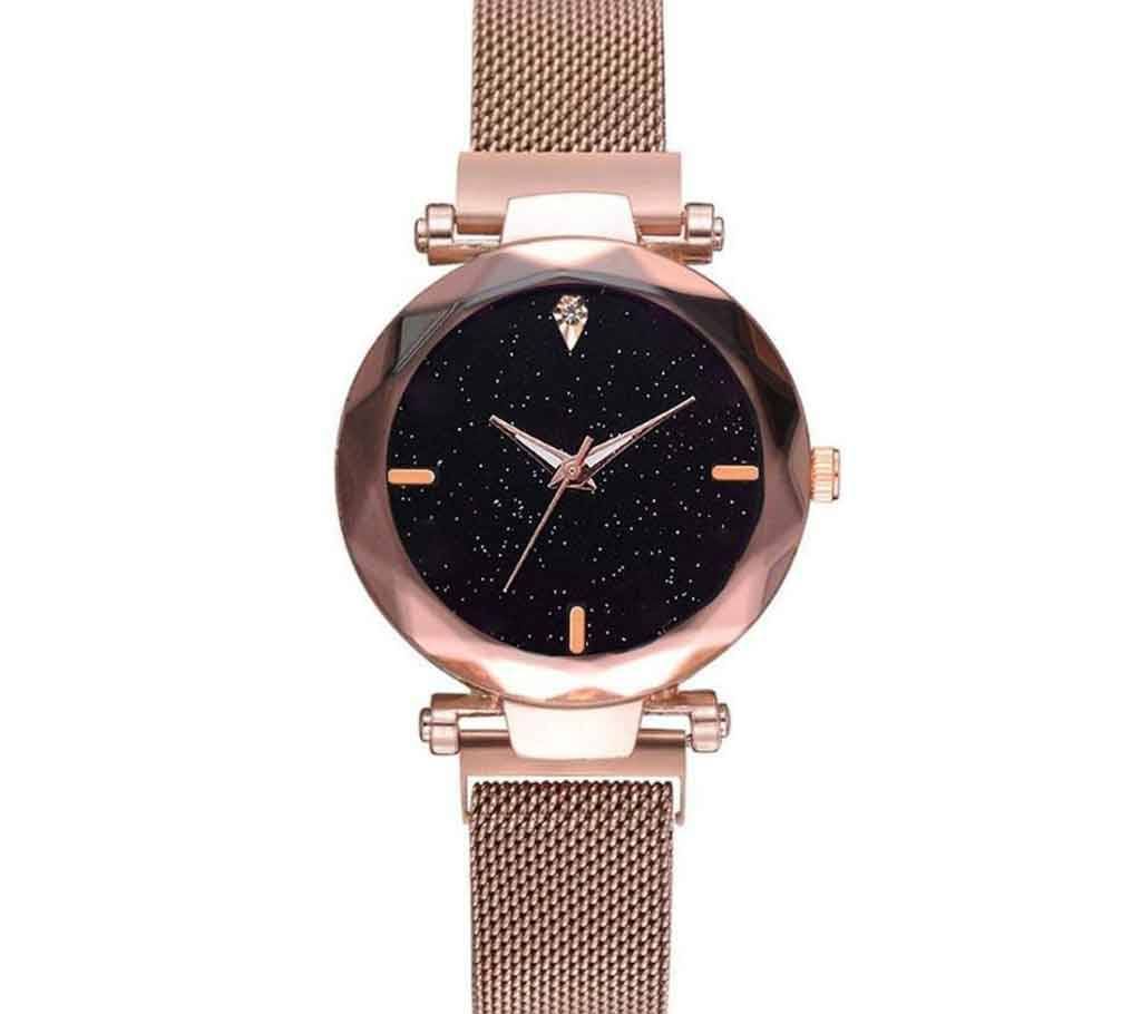 Magnet Watch Golden For Ladies
