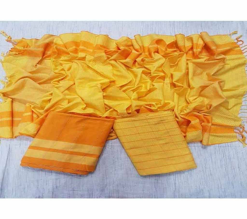 Homemade Tat  Cotton Multi Color Deshi Shalwar Kameez For Women-30