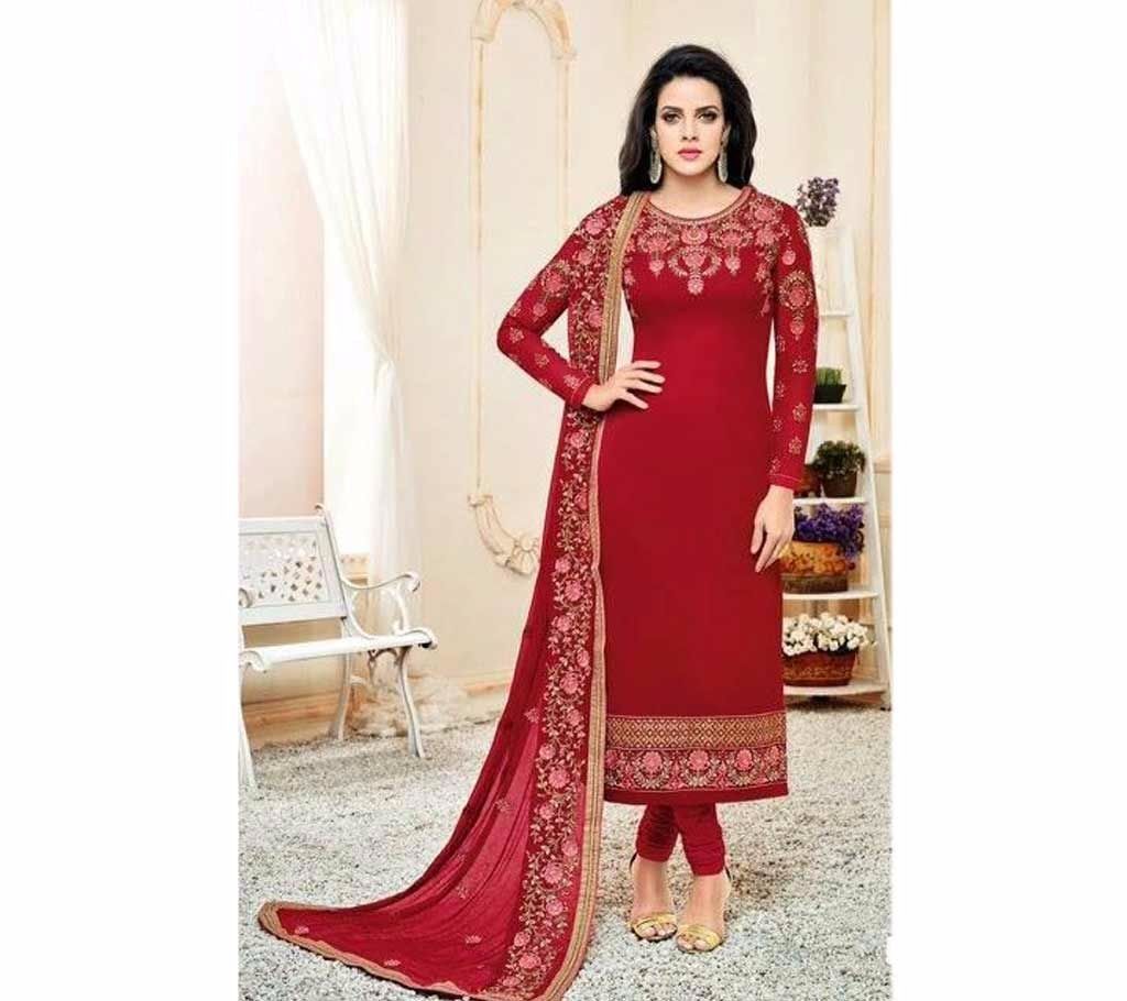 Semi-Stitch Embroidery Georgette 3 pcs (Copy)
