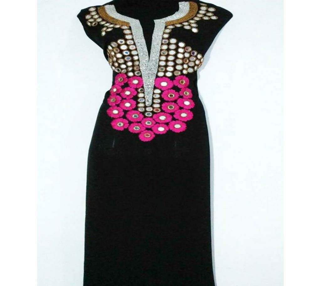 glass work unstitched single georgette kamiz