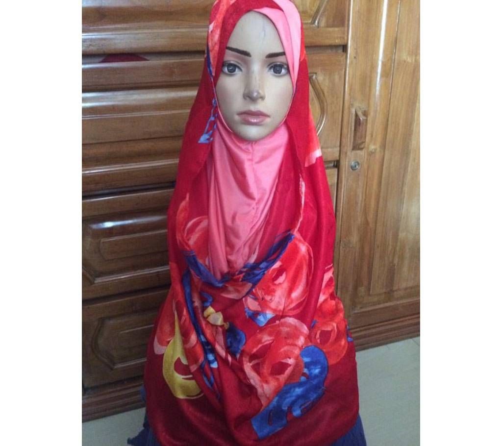 Double layer pure silk ready hijab