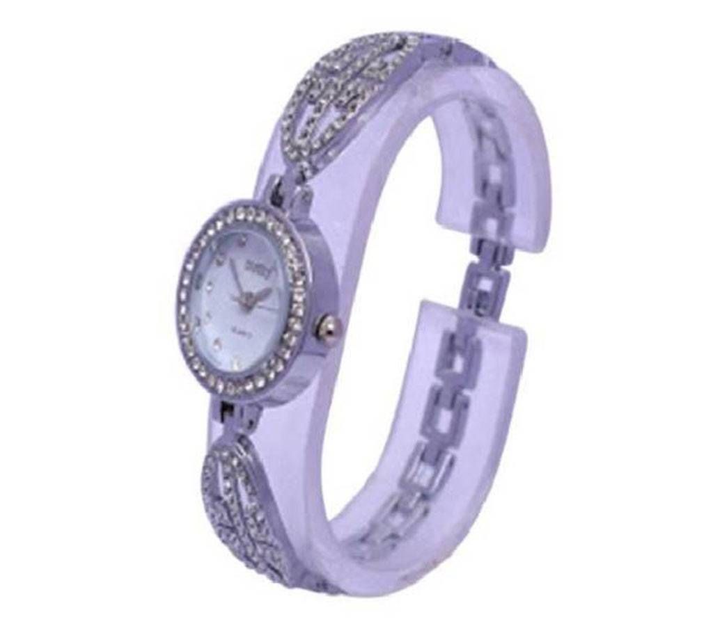 Stone setting wrist watch