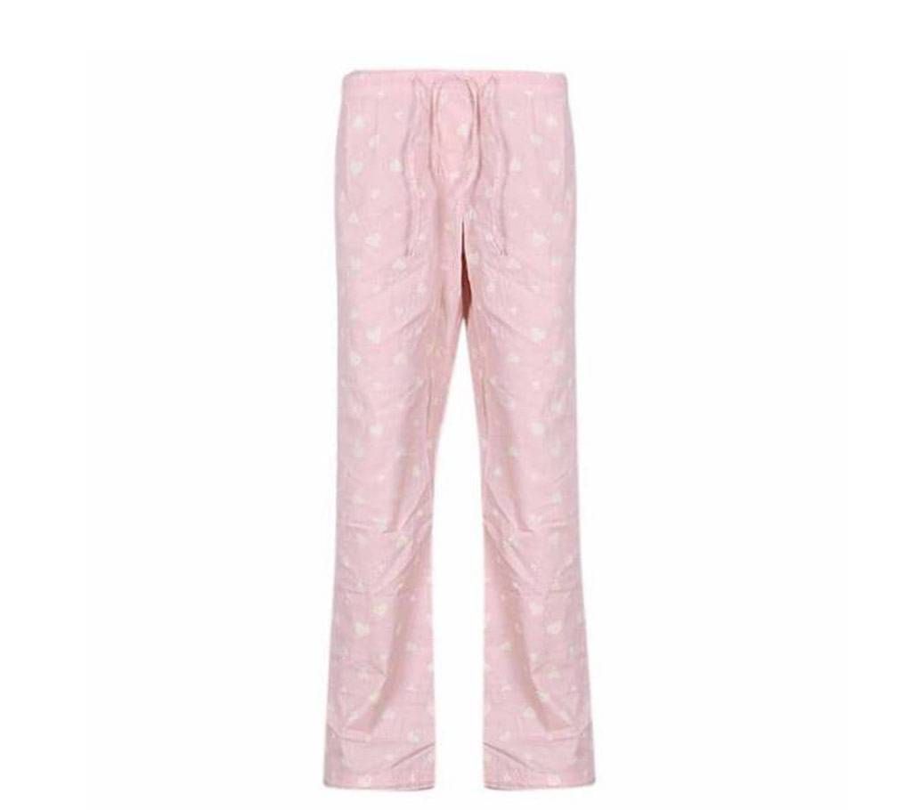 Peach Puff Cotton Palazzo For Women