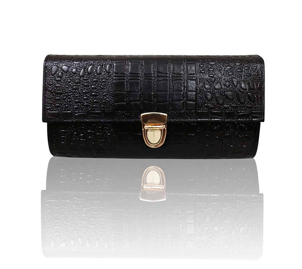 Genuine Leather Purse - Black