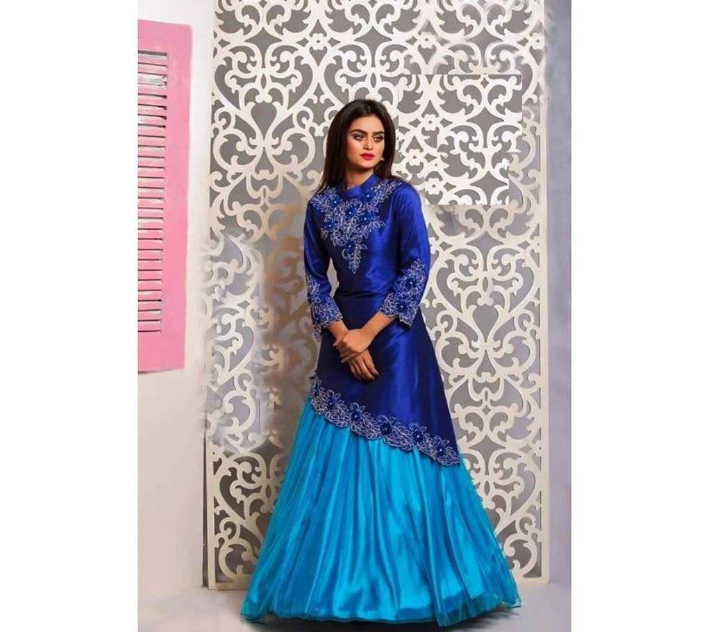 Indian Semi Stitched Embroidery Lehenga - Copy
