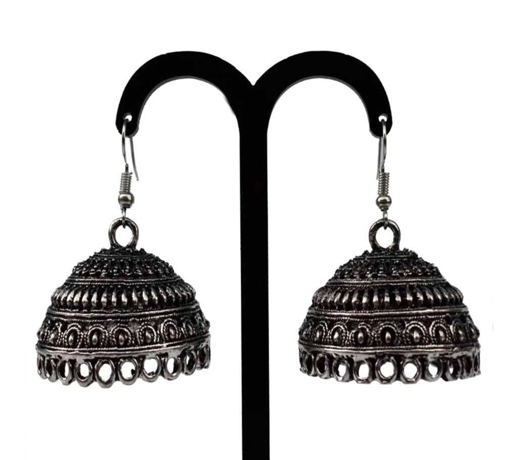 Silver Antique Earrings For Ladies