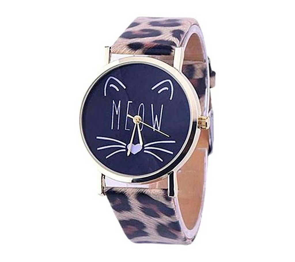 Girls Station Blue and Beige Analogue Watch for Women