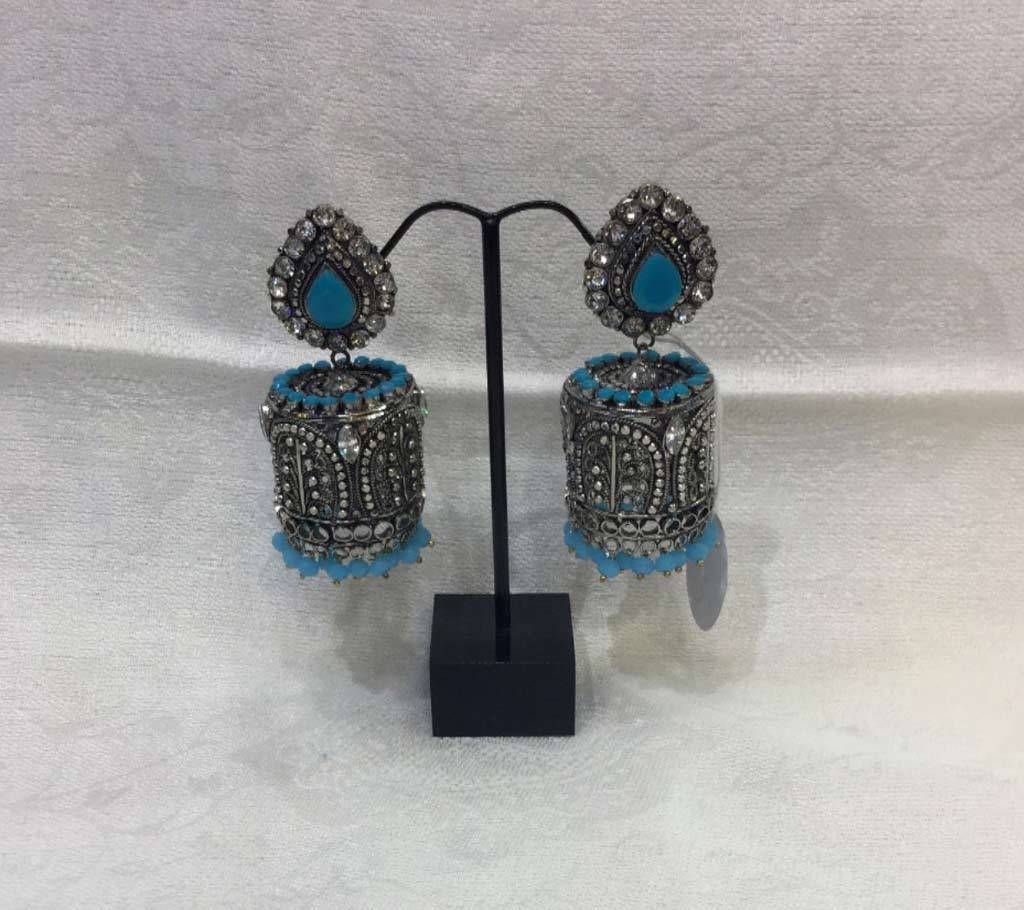 zinc alloy stone setting ear ring 