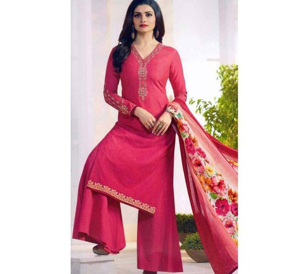 Vinay Silkina Royal Unstitched Cotton Three Piece 