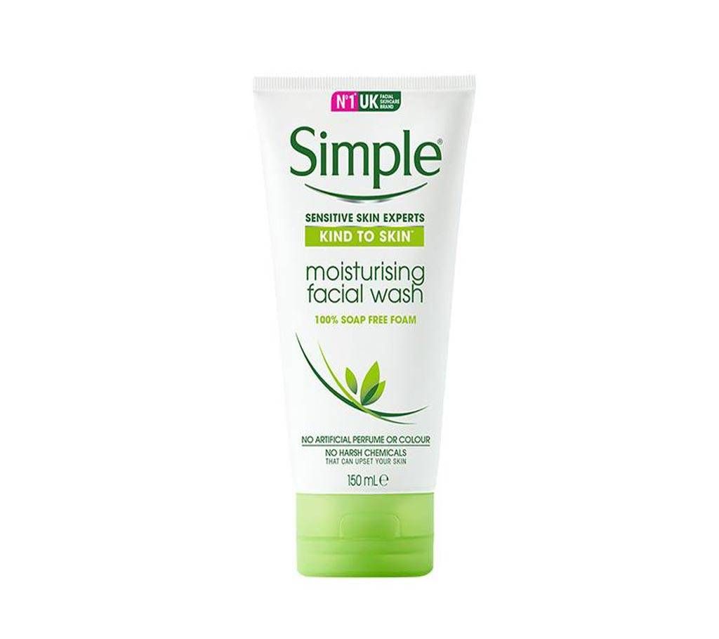 No 1 UK Simple moisturising Facial Wash 150ml (UK)