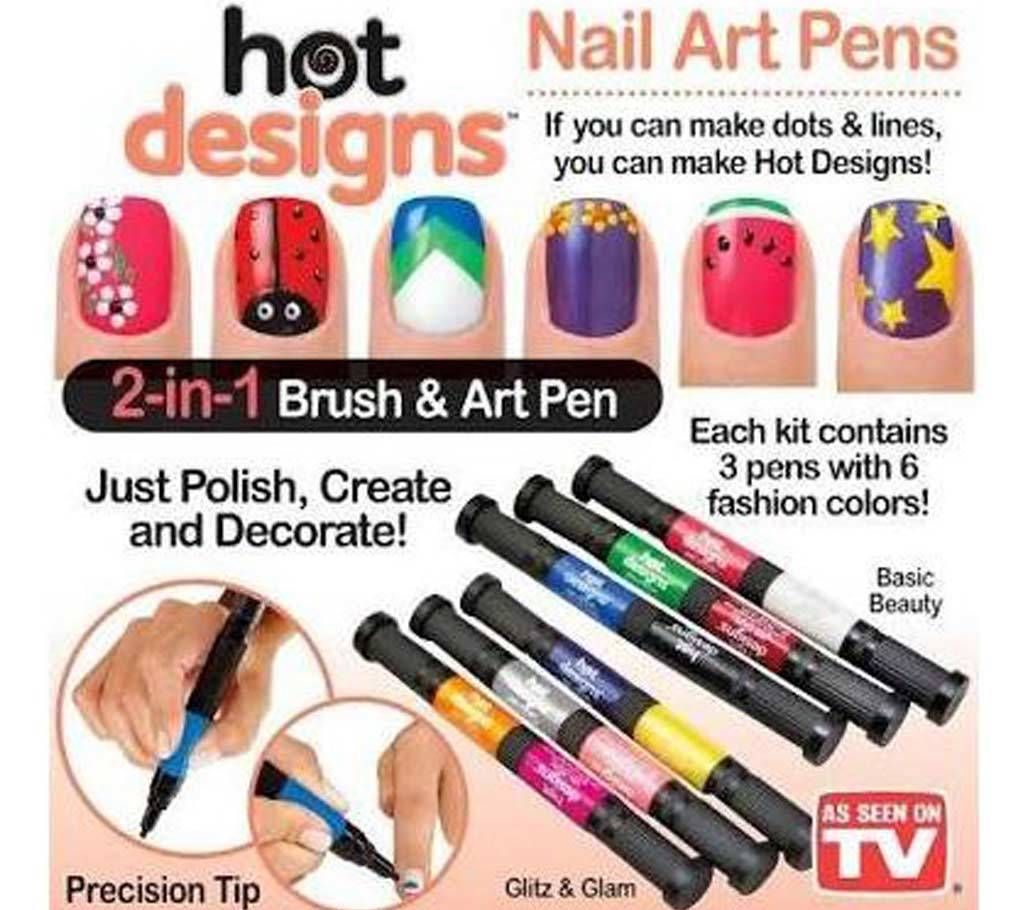 8 IN 1 HOT DESIGNS Nail Art Pen