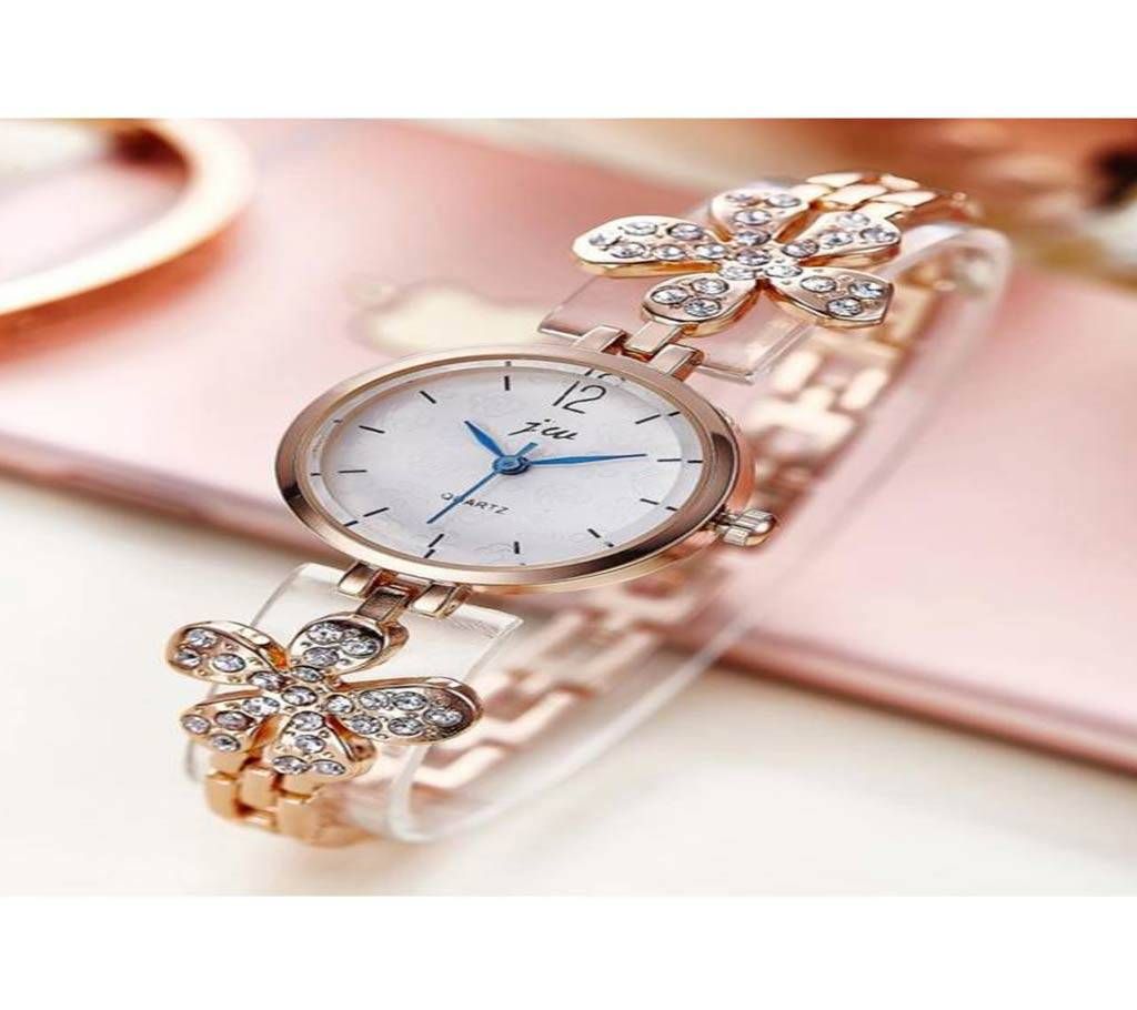 Wrist Watch For Women- Star Golden