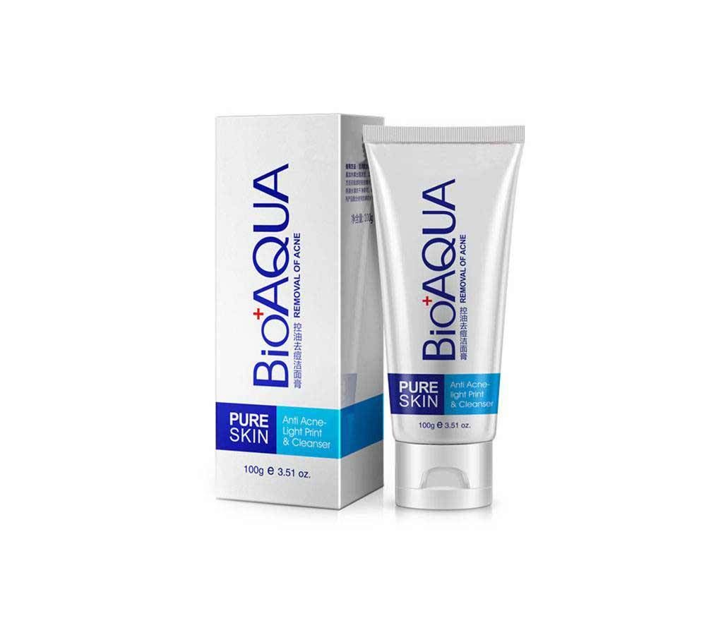 Bioaqua Pure Skin Acne Removal Facial Cleanser 100ml Korea
