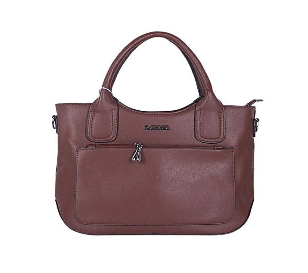 Brown Artificial Leather Shoulder Bag For Women