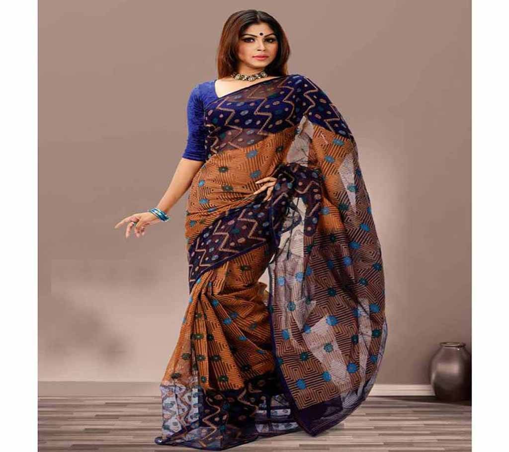 Tangail Taant Dotari Jamdani Saree